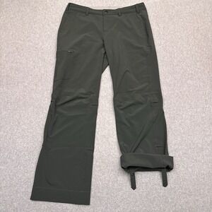 REI‎ Co-Op Sahara Roll-Up Pants Womens 10 Gray/Green Hiking Outdoors Adjustable